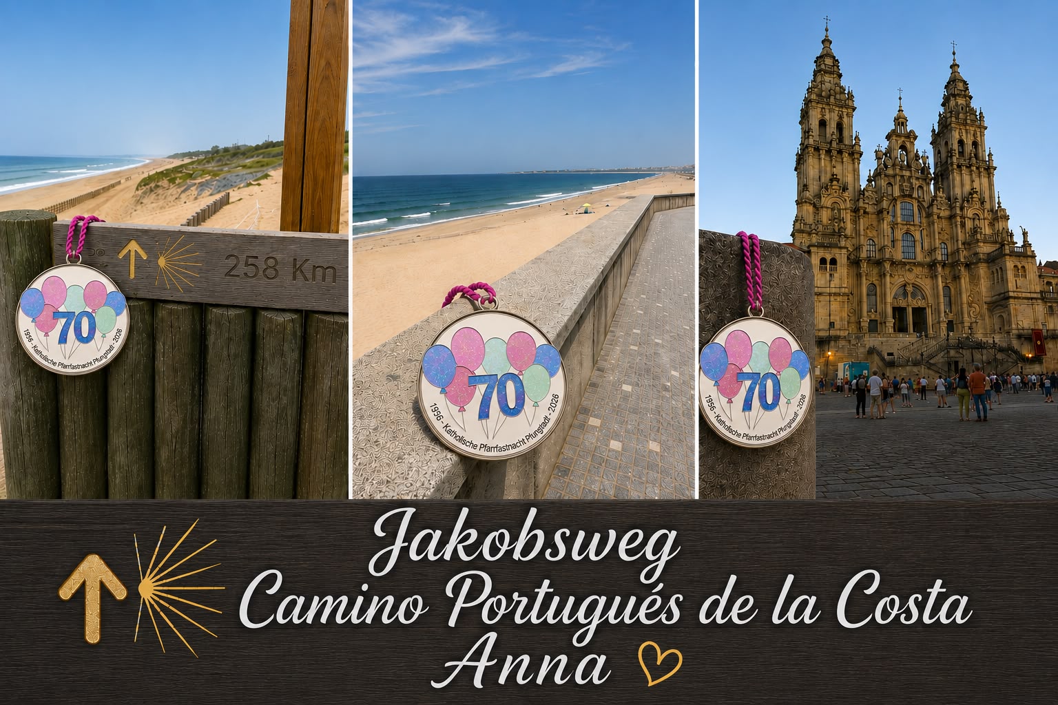 Der Jubiläumsorden auf Reisen auf dem Jakobsweg