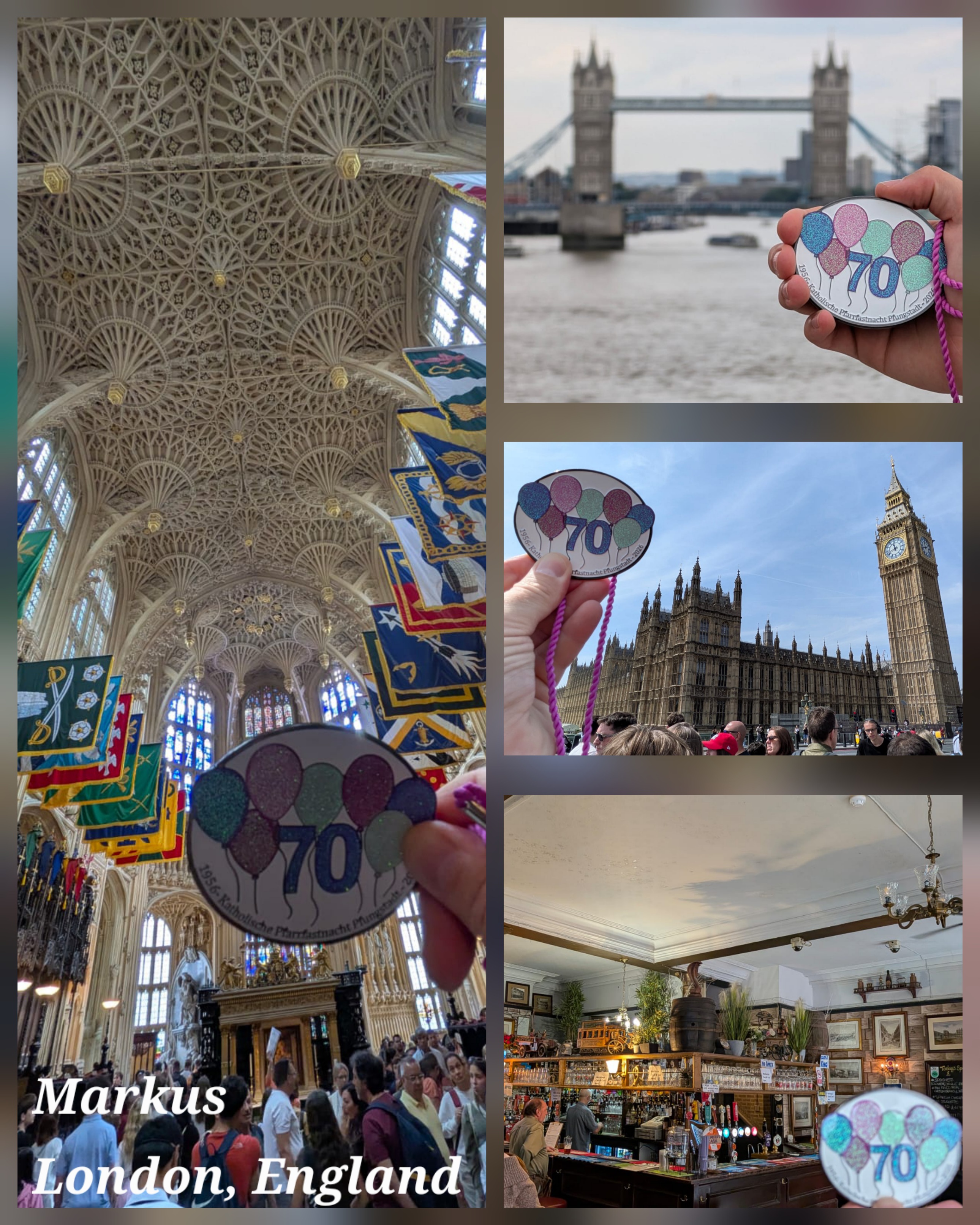 Der Jubiläumsorden auf Reisen in London, England