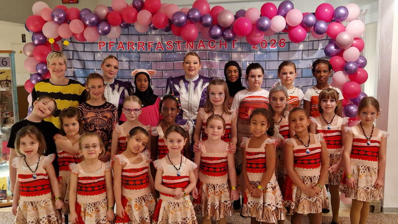 Die Sternchen – Nachwuchs-Showtanzgruppe der Concordia bei ihrem Auftritt